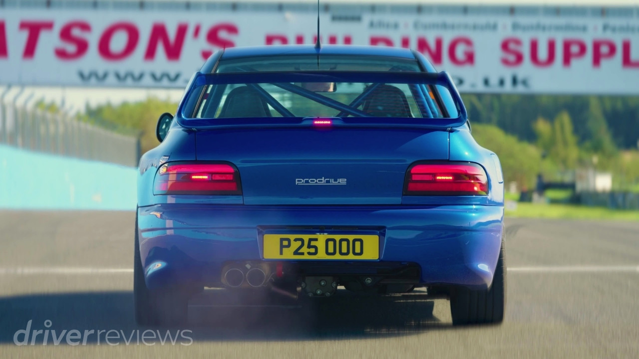 Prodrive P25 preparing to launch from the start line at Knockhill Racing Circuit