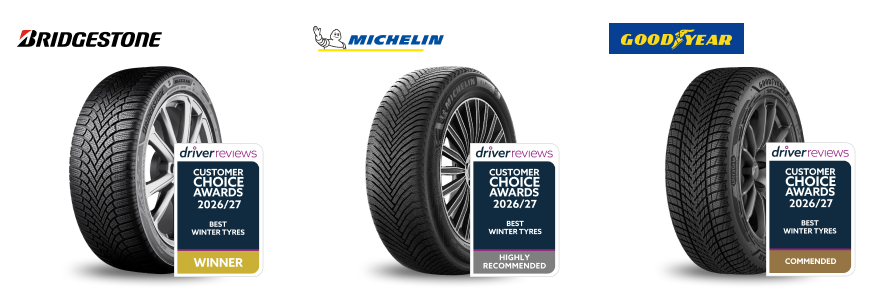 DriverReviews Announces the 2026/27 Winter Customer Choice Tyre Awards: Real Drivers. Verified Reviews. Trusted Results.