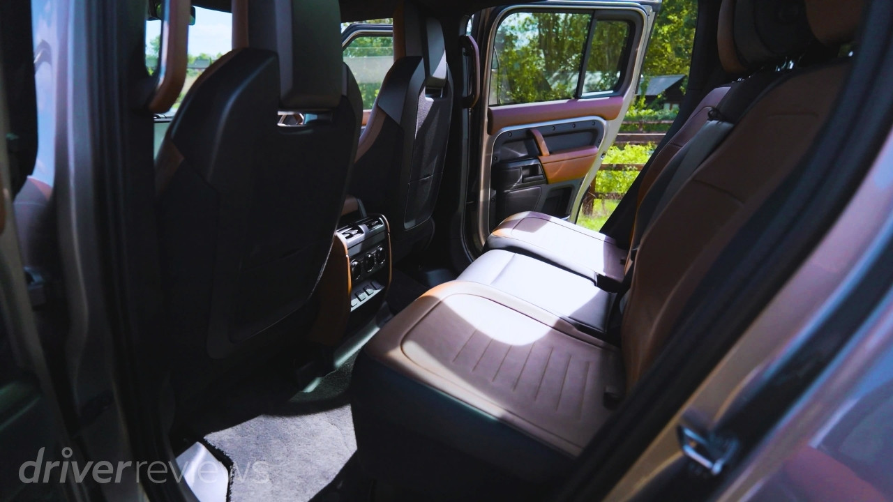 Rear seats in Land Rover Defender OCTA