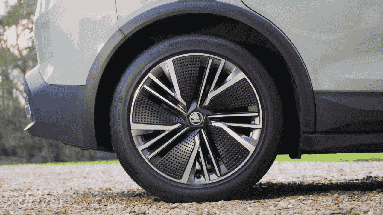 Skoda Elroq alloy wheel with Hankook Ventus S1 evo3 EV tyre on 20-inch rim