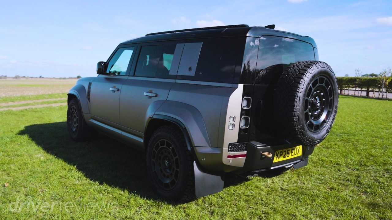 Land Rover Defender OCTA rear three-quarter view